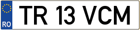 Trailer License Plate